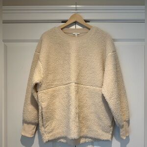 COS shearling sweatshirt; size Medium/Large